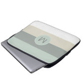 Coole Minimalistische Streifen Muster mit Ihrem Mo Laptopschutzhülle (Vorne Knopf)