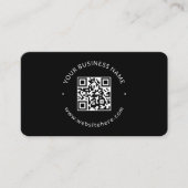 Coole minimalistische Vorlage | schwarz Visitenkarte (Vorderseite)