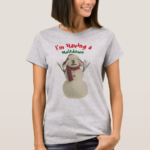 Coole, mit einem Schneemann lustige Weihnachten T-Shirt