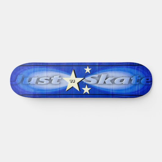 Coole Mit Monogramm Skateboard "Just Skate" (Horizontal)