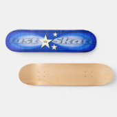 Coole Mit Monogramm Skateboard "Just Skate" (Horizontal)