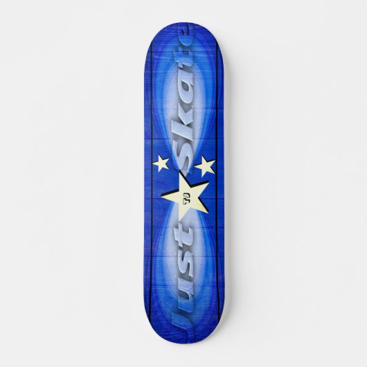 Coole Mit Monogramm Skateboard "Just Skate" (Vorne)