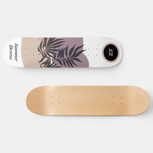 Coole Mit Monogramm "Summer Breeze" Skateboard (Horizontal)