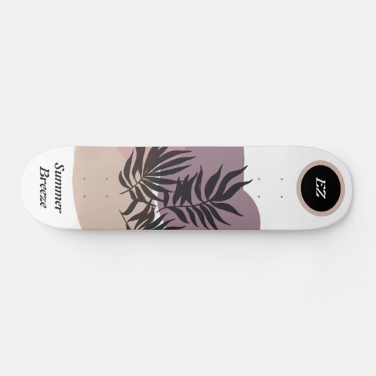 Coole Mit Monogramm "Summer Breeze" Skateboard (Horizontal)