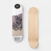 Coole Mit Monogramm "Summer Breeze" Skateboard (Vorderseite)