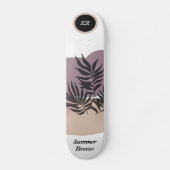 Coole Mit Monogramm "Summer Breeze" Skateboard (Vorderseite)