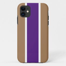 Coole Mocha Braun Weiß Lila Streifen Case-Mate iPhone Hülle