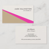 Coole, moderne Abstrakte Geometrie Visitenkarte (Vorne/Hinten)