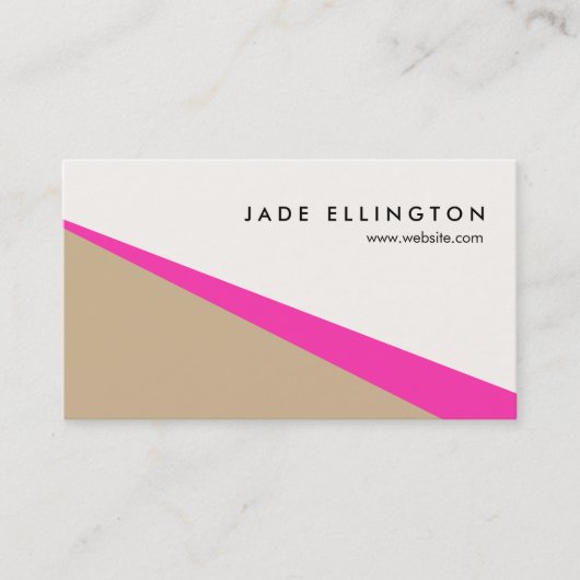 Coole, moderne Abstrakte Geometrie Visitenkarte (Vorderseite)