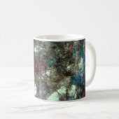 Coole moderne abstrakte Grunge Design Kunst Kaffeetasse (VorderseiteRechts)