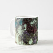 Coole moderne abstrakte Grunge Design Kunst Kaffeetasse (Vorderseite Links)