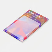 coole moderne abstrakte Malerei Post-it Klebezettel (angewinkelt)