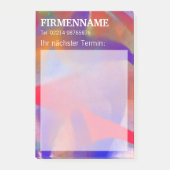 coole moderne abstrakte Malerei Post-it Klebezettel (Vorderseite)