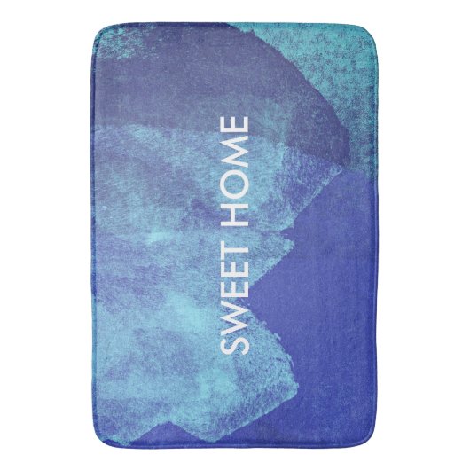 Coole, moderne abstrakte Malkunst Badematte (Vorderseite Vertikal)