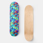 Coole, moderne, abstrakte Perlen Skateboard (Vorderseite)