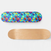Coole, moderne, abstrakte Perlen Skateboard (Horizontal)
