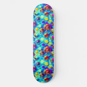 Coole, moderne, abstrakte Perlen Skateboard (Vorderseite)