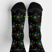 Coole moderne Atommusterkunde Socken (Oben)