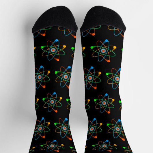 Coole moderne Atommusterkunde Socken (Oben)
