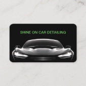 Coole moderne Automobil-Detailinformationen Visitenkarte (Vorderseite)