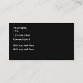 Coole, moderne Automobil-Neue Visitenkarten Visitenkarte (Rückseite)