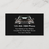 Coole moderne Automobildienstleistungen Visitenkarte (Rückseite)