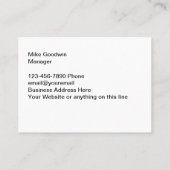 Coole moderne Bauleistungen Visitenkarte (Rückseite)