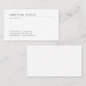 Coole moderne Berufliche Vorlage Minimal Visitenkarte (Vorne/Hinten)