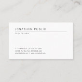 Coole moderne Berufliche Vorlage Minimal Visitenkarte (Vorderseite)