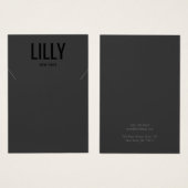 Coole, moderne Black-Necklass-Bracelet-Grafikkarte (Vorne & Hinten)