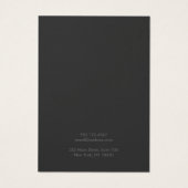 Coole, moderne Black-Necklass-Bracelet-Grafikkarte (Rückseite)