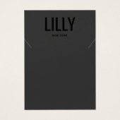 Coole, moderne Black-Necklass-Bracelet-Grafikkarte (Vorderseite)