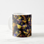 Coole moderne Blumendesign-Kunst Kaffeetasse (Vorderseite Links)
