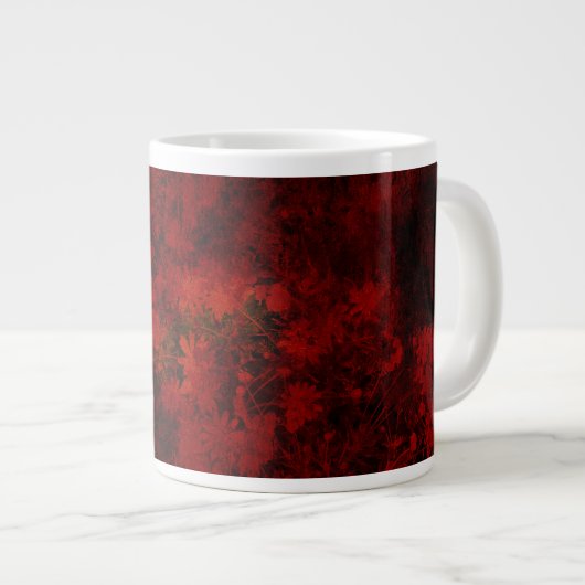 Coole, moderne Blumenkunst / Blume Jumbo-Tasse (Vorderseite Rechts)