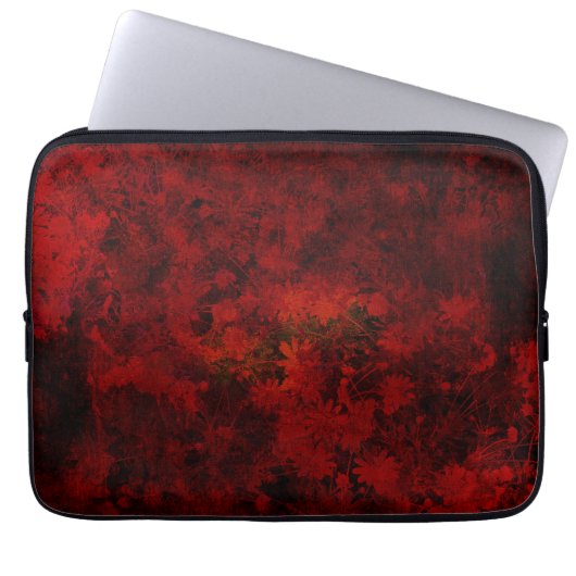 Coole, moderne Blumenkunst / Blume Laptopschutzhülle (Vorderseite)