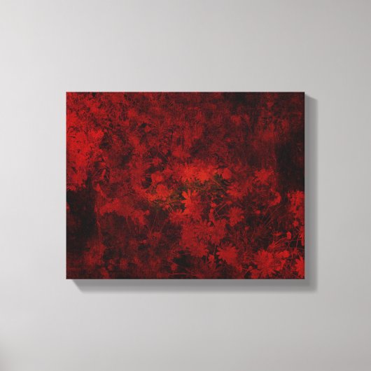 Coole, moderne Blumenkunst / Blume Leinwanddruck (Vorderseite)