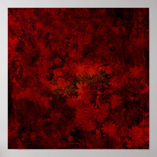 Coole, moderne Blumenkunst / Blume Poster (Vorne)