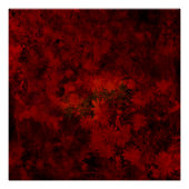 Coole, moderne Blumenkunst / Blume Poster (Vorderseite)