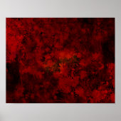 Coole, moderne Blumenkunst / Blume Poster (Vorne)