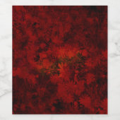 Coole, moderne Blumenkunst / Blume Weinetikett (Einzelnes Label)