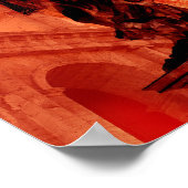 Coole moderne Collage des historischen Rom in Rot Poster (Ecke)