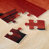 Coole moderne Collage des historischen Rom in Rot Puzzle (Seite)