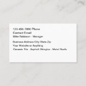 Coole moderne Dachdecker-Servicekarten Visitenkarte (Rückseite)