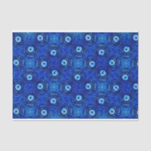 Coole, moderne digitale Kunst des blauen Seidenpapier