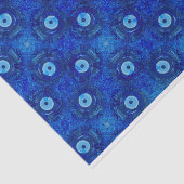 Coole, moderne digitale Kunst des blauen Seidenpapier (Ausschnitt)