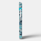 Coole, moderne Digitalkunst des blauen Wassers Case-Mate iPhone Hülle (Rückseite / Links)