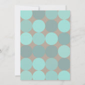 Coole, moderne Einladung zum Geburtstag (Rückseite)