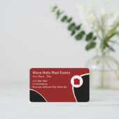 Coole, moderne, einzigartige Visitenkarten für Rea Visitenkarte (Stehend Vorderseite)