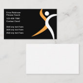 Coole, moderne Fitness Coach Business Cards Visitenkarte (Vorne/Hinten)