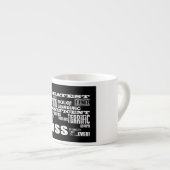 Coole moderne Fun Boss: Bester Boss Espressotasse (Vorderseite Rechts)